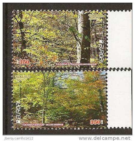 ARMENIA -  EUROPE 2011 - SUBJECT " FORESTS" - SET Of 2  - PERFORATED - 2011