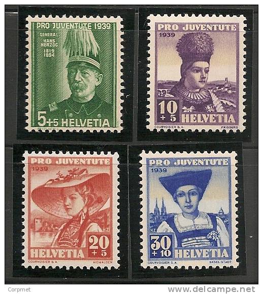 SWITZERLAND - 1939  PRO JUVENTUDE   - Yvert # 344/7 - MINT LH - Unused Stamps