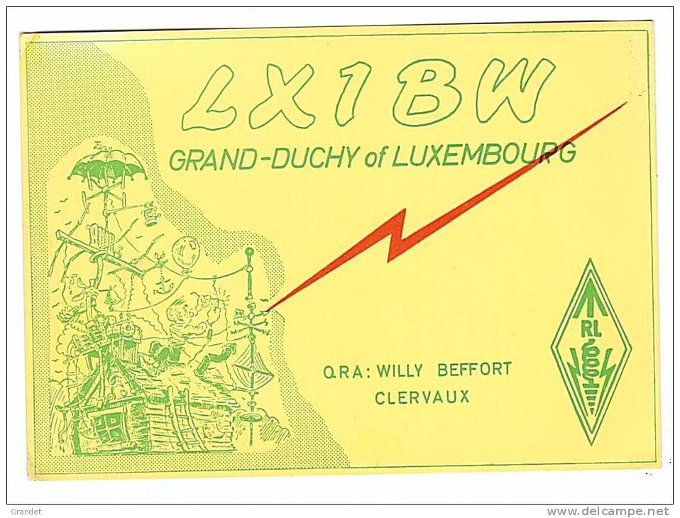 CARTE RADIO QSL - LUXEMBOURG - GRAND DUCHE - 1965. - Radio-amateur