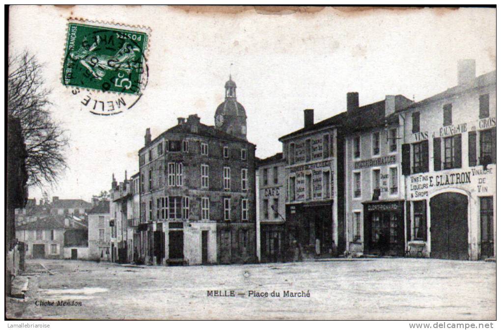 79 - MELLE - PLACE DU MARCHE - Melle