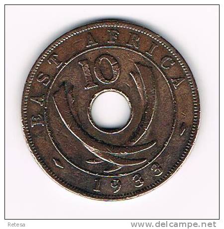 ** EAST  AFRICA  10 CENTS GEORGIUS V  1933 - Colonias