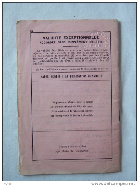 Chemin De Fer Du Nord 31 Janvier 1936. Paris Billets. Billet Circulaire Ordinaire. Trajet Feignies-Paris-Dijon-Mars Eill - Europe