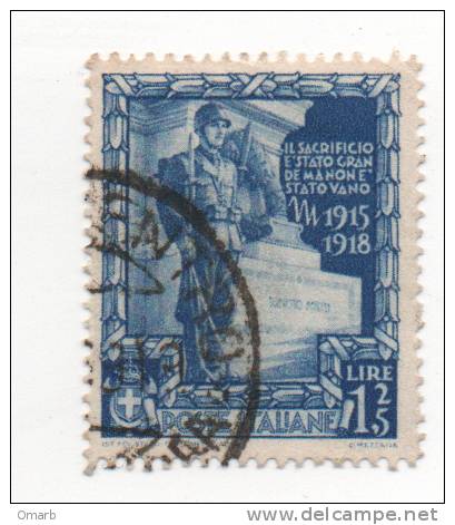 Fra254 Proclamazione Impero, Tomba Milite Ignoto, Kingdom, 1938, N.445 - Usati