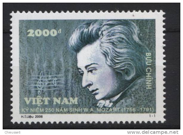 Vietnam ** N° 2242 - Mozart  - - Viêt-Nam