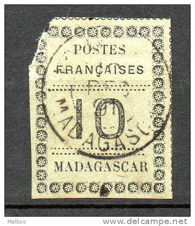 MADAGASCAR  1891 (o) Defect - Y&T N° 9 - Oblitérés
