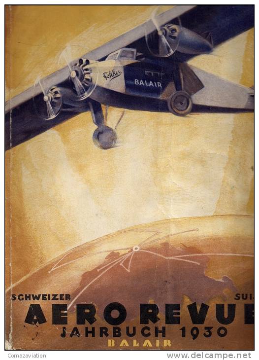 Aero Revue 1930 - Balair - Vluchtmagazines