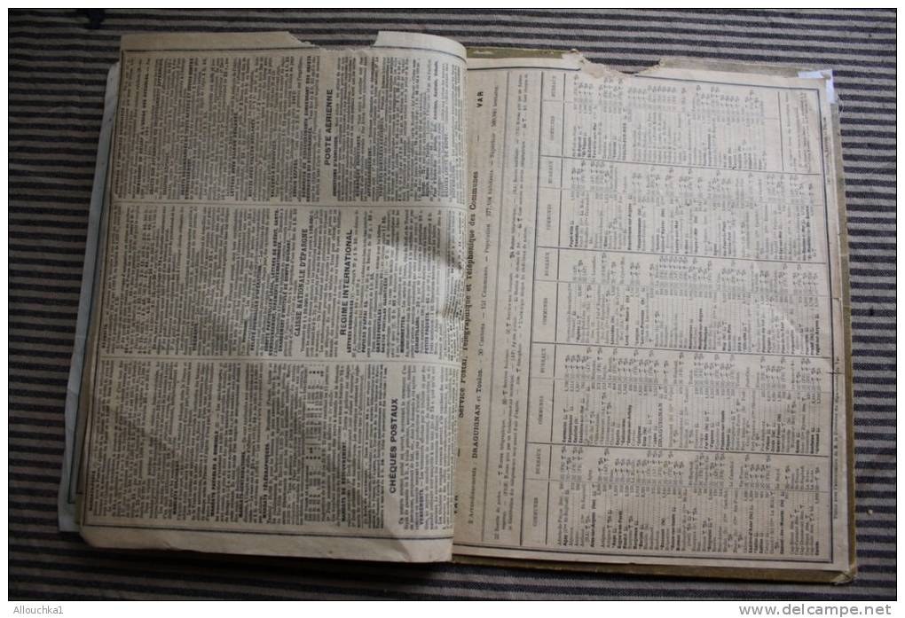 1937 Calendrier du Var (Chasse aux courlis ) grand format almanach des PTT postes et télégraphes