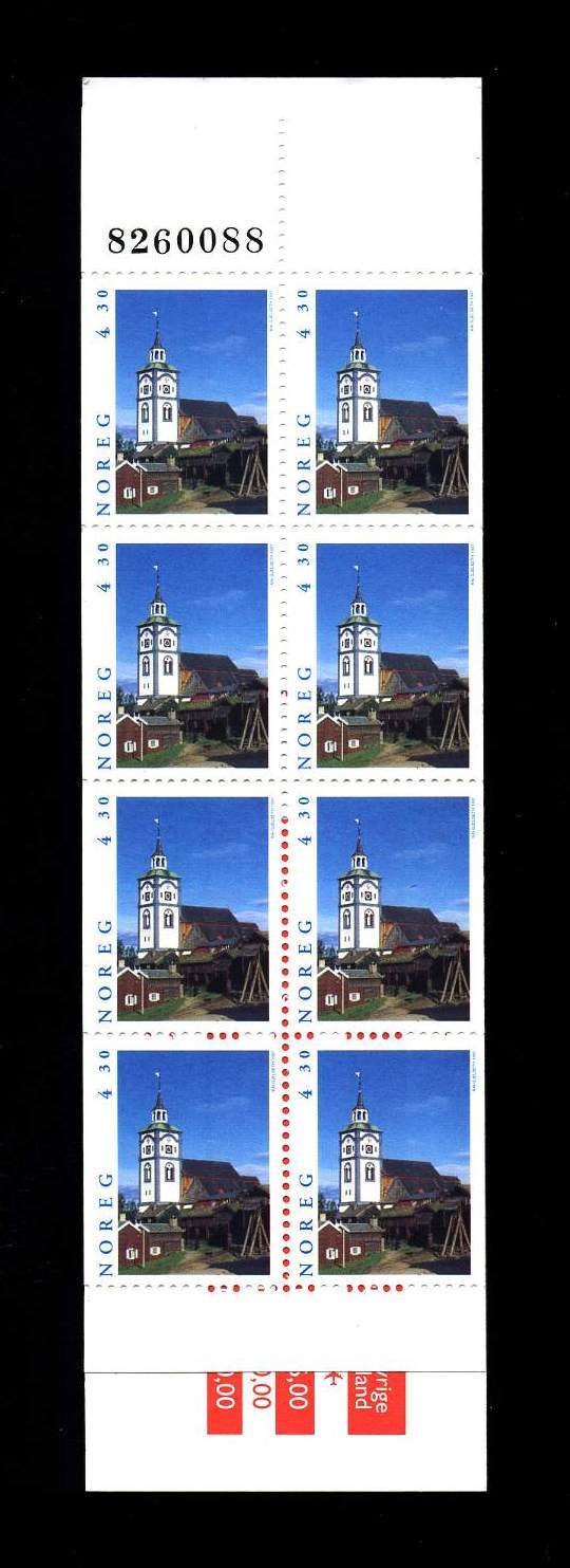 NORVEGE 1997 Carnet N° C1211** Neuf Ier Choix. Superbe. Cote: 14€ (Tourisme. Roros. Eglise, Church) - Carnets