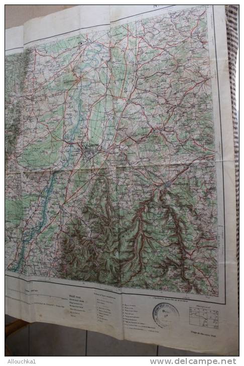 1940 Carte Géographique De France Et Des Frontières Saverne N°19 Dressé Héliogravé Publié Par Service Armée Type 1912 - Topographische Kaarten