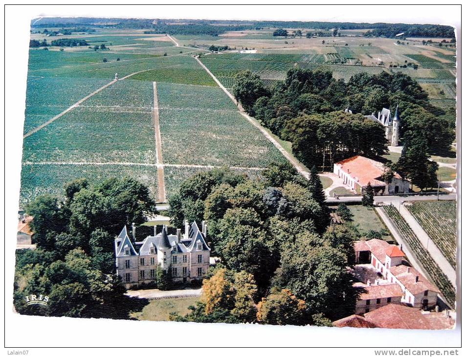 Carte Postale Ancienne : PAUILLAC : Vue Aerienne Du Chateau Pichon-Longueville - Pauillac