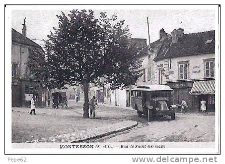 Montesson-repro -rue De Saint Germain-publicité-cpm - Montesson