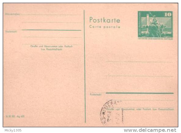 DDR / GDR - Postkarte Ungebraucht / Postcard Mint (Q688) - Postcards - Mint