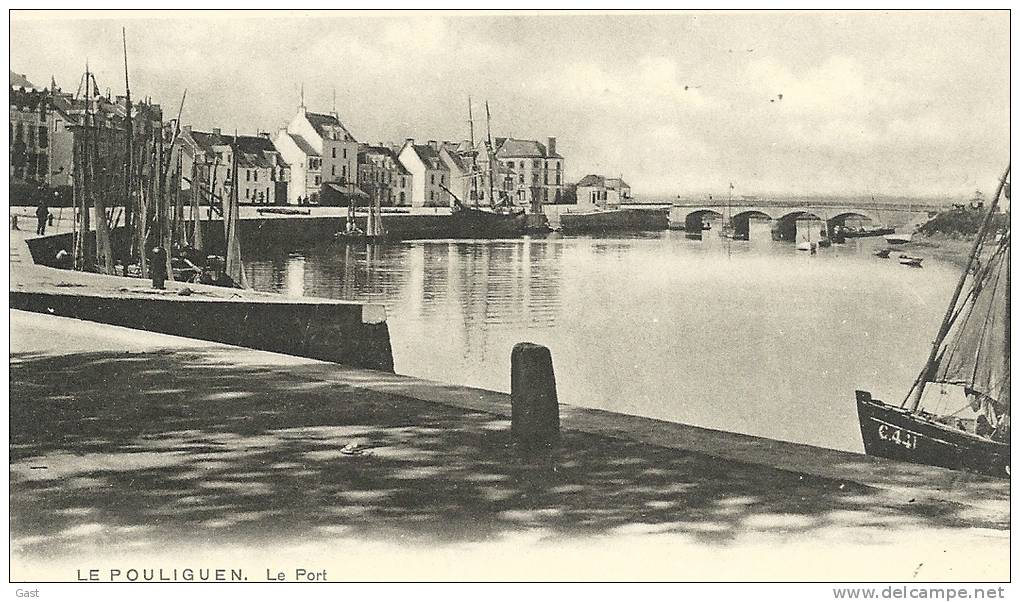 44  LE  POULIGUEN    CARTE  PRECURSEUR    LE  PORT - Le Pouliguen