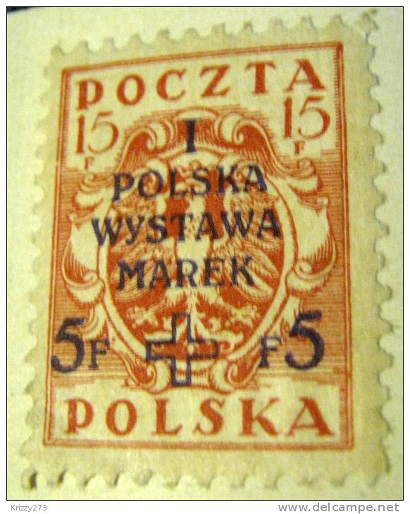 Poland 1919 Polish White Cross Fund 15f + 5f - Mint - Neufs