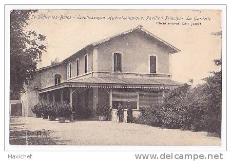 Saint Didier Les Bains - Etablissement Hydrothérapique - Pavillon Principal - La Gardette - Cachet BM En 1908 - Sonstige & Ohne Zuordnung