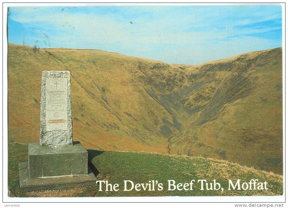 UK, The Devil's Beef Tub, Moffat, 1994 Used Postcard [10590] - Dumfriesshire