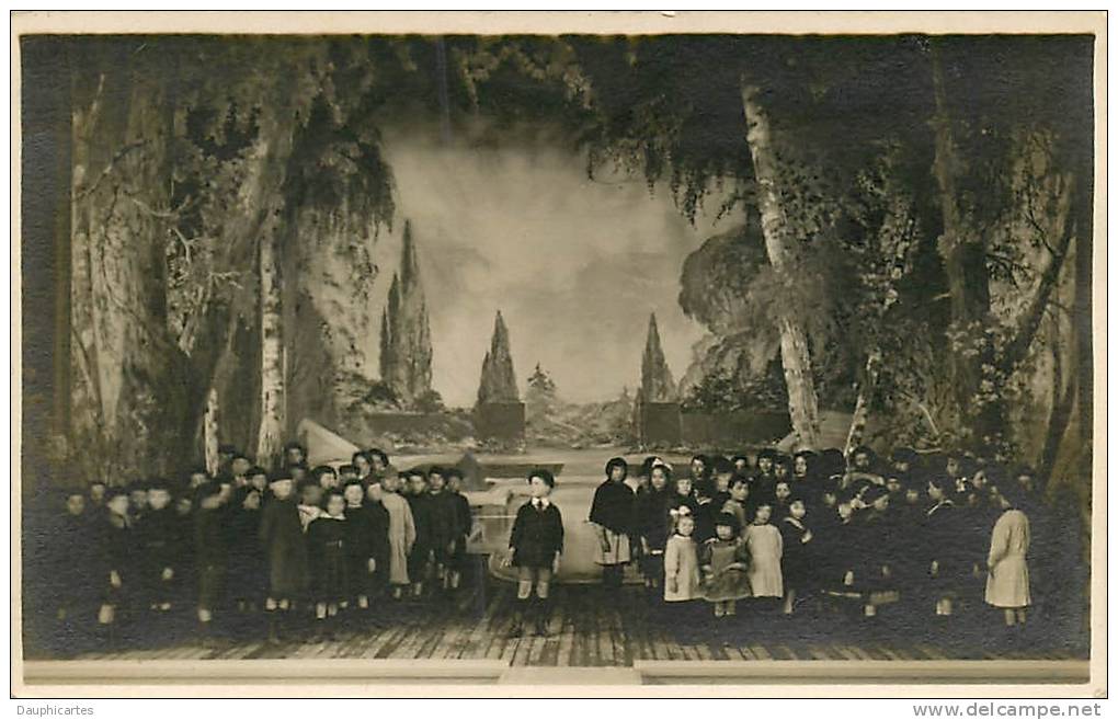 3 Carte Photo - Enfants Et Le Théâtre - TBE - 4 Scans - Autres & Non Classés