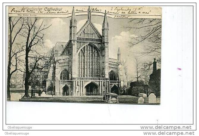 WINCHESTER CATHEDRAL READER SERIES1905   ED SHERRIFT ET WARD  CACHETS - Winchester