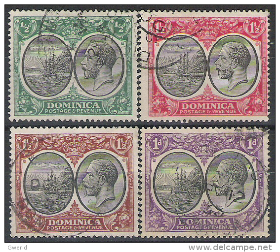 Dominique N° YVERT 68 69 69a 70a OBLITERE - Dominica (1978-...)