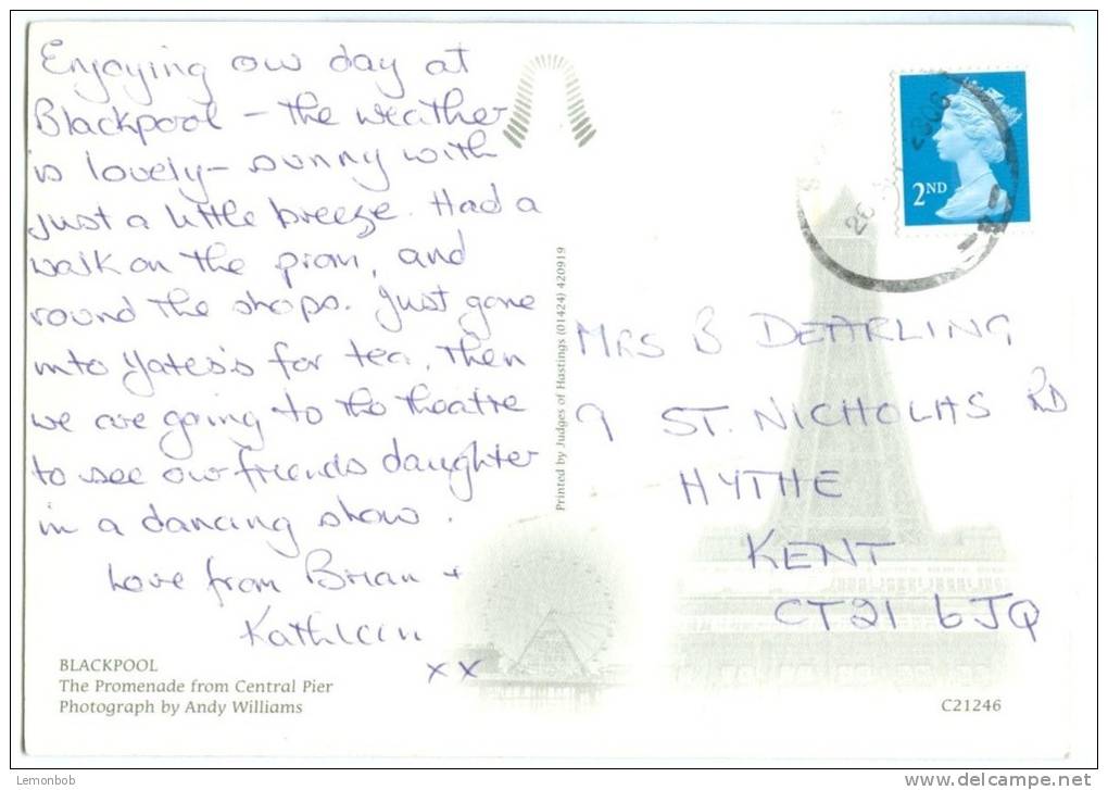 UK, Blackpool, 2006 Used Postcard [10613] - Blackpool