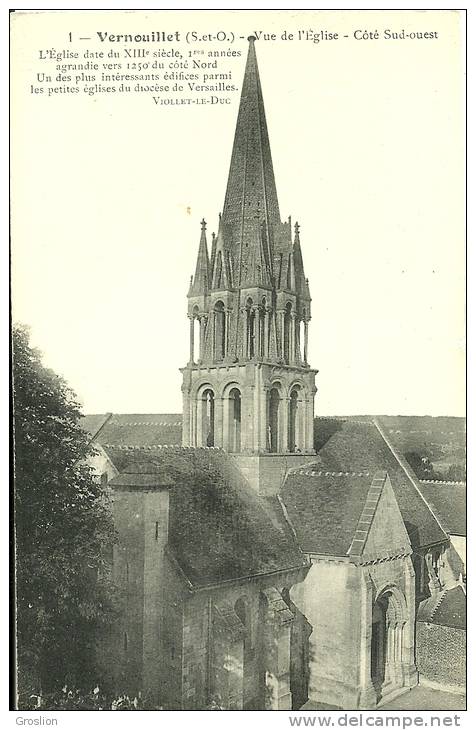 VERNOUILLET  - VUE DE L'EGLISE - COTE SUD-OUEST 1 - Vernouillet