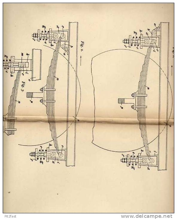 Original Patentschrift - Fa. Büssing In Braunschweig , 1906 , Federn Für Motorfahrzeuge , Automobile !!! - Cars