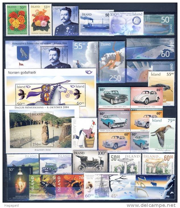 ##A1225. Iceland 2004. Complete Year Set. MNH(**) - Komplette Jahrgänge