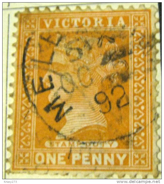 Victoria 1890 Queen Victoria Stamp Duty 1d - Used - Oblitérés