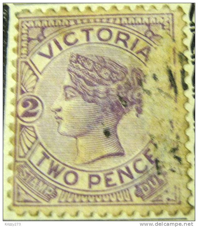 Victoria 1884 Queen Victoria Stamp Duty 2d - Used - Oblitérés