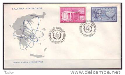 GREECE  -  ATOM  ENERGIES - DEMOKRATOS - FDC - 1961 - Atomenergie