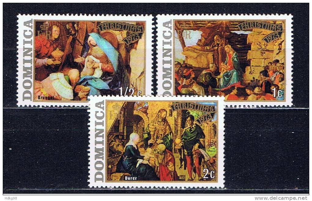 WD+ Dominica 1973 Mi 372-74 Mnh Weihnachten - Dominica (...-1978)