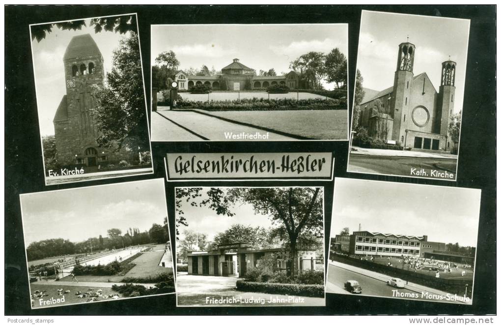 Gelsenkirchen Heßler, 6 Ansichten, Ca. 60er Jahre - Gelsenkirchen