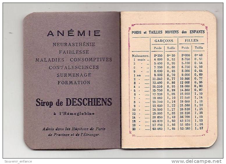 Agenda 1933 Sirop Deschiens - Kleinformat : 1921-40