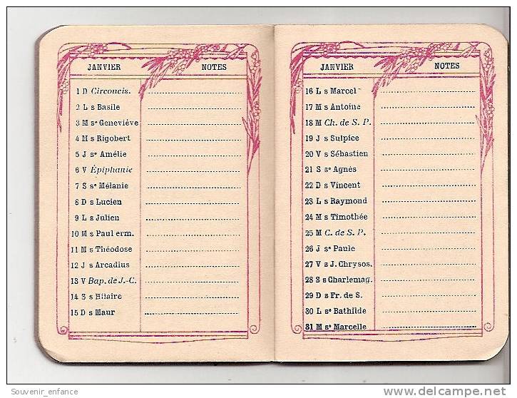 Agenda 1933 Sirop Deschiens - Formato Piccolo : 1921-40