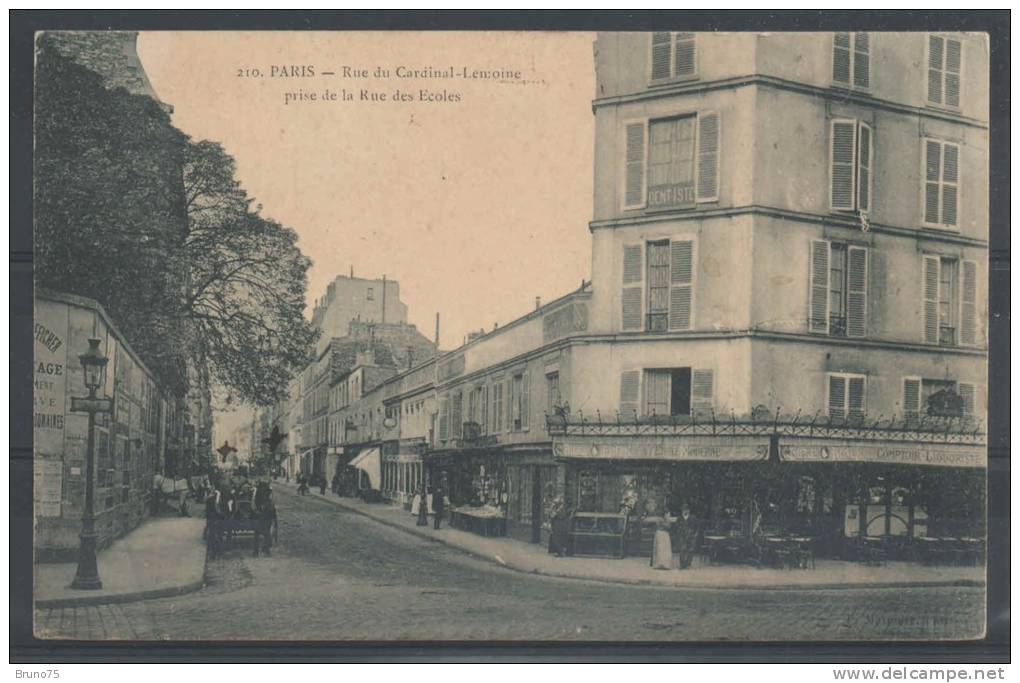 75 - PARIS 5 - Rue Du Cardinal-Lemoine Prise De La Rue Des Ecoles - Marmuse 210 - Arrondissement: 05