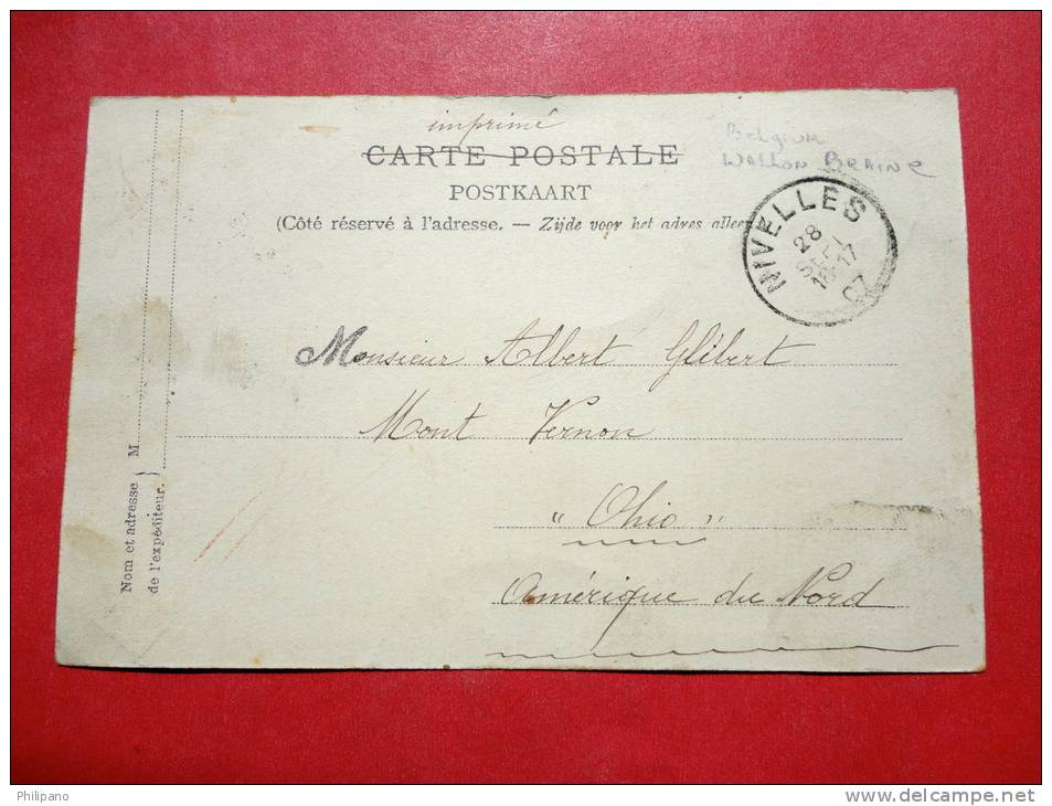 Belgium > Walloon Brabant  Biis Seigneur Isaac  1907 Cancel No Stamp   Ref 594 - Other & Unclassified