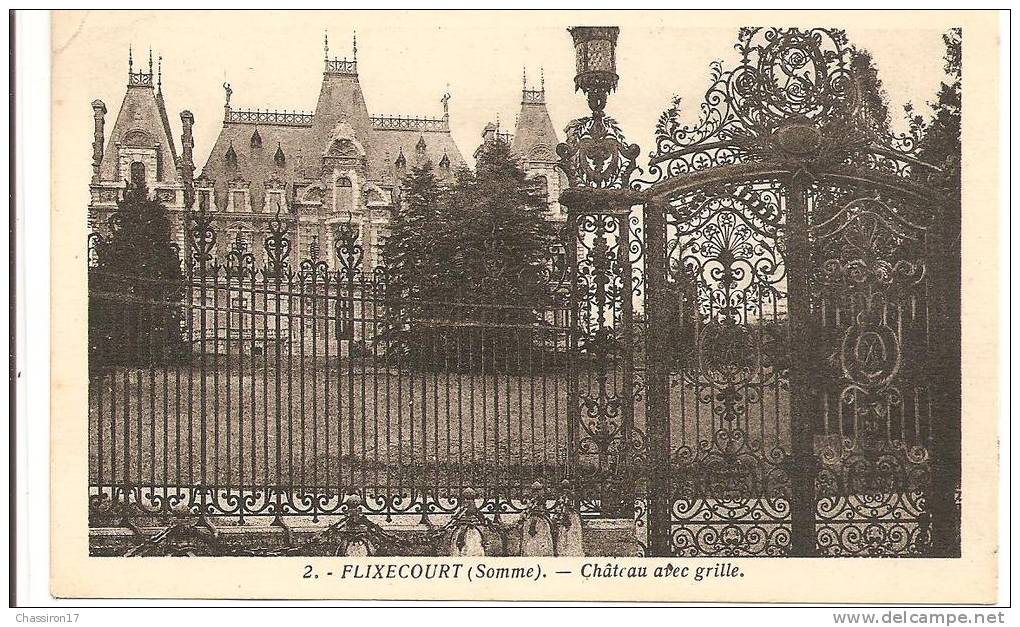 80 -  FLIXECOURT  -  Château Avec Grille - Flixecourt