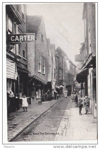 Vintage Old Post Card - England Yorkshire York - The Shambles - Grano Series - VG Condition - York