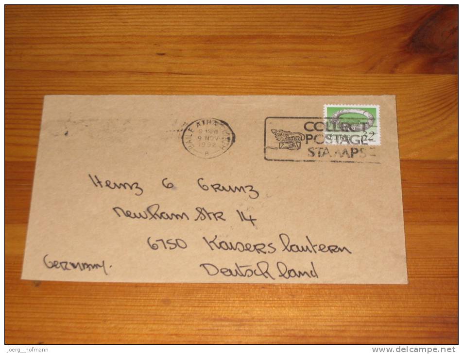 Cover Ireland Irland Dublin Slogan 1992 Collect Postage Stamps - Cartas & Documentos