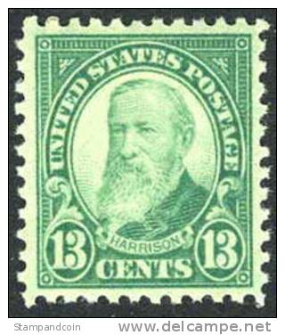 US #622 Mint Lightly Hinged 13c Harrison From 1926 - Nuevos