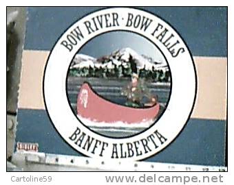 CANADA BANFF ALBERTA BOW RIVER  BOW FALLS CANOA  Pubblicita SIsley N1995 DU1319 - Banff