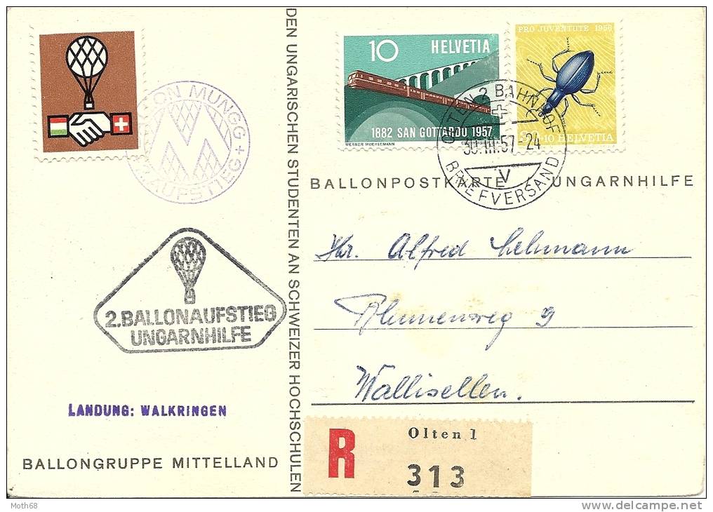 1957 2. Ballonaufstieg Ungarnhilfe - Other & Unclassified