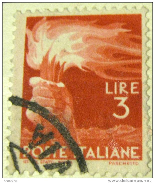 Italy 1945 Flaming Torch 3l - Used - Oblitérés