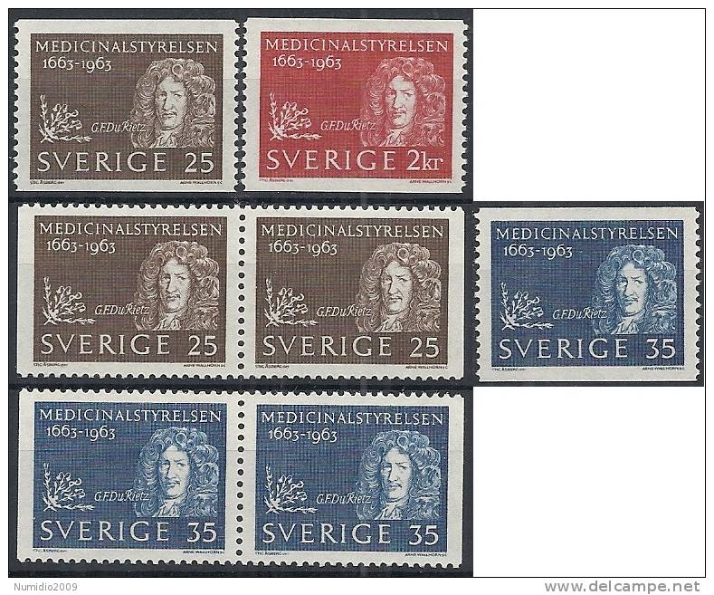 1963 SVEZIA SANITA' PUBBLICA MNH ** - SV045 - Neufs