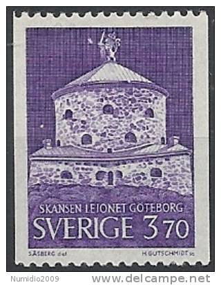 1967 SVEZIA EDIFICI STORICI FORTE LEJONET A GOTEBORG MNH ** - SV051 - Neufs