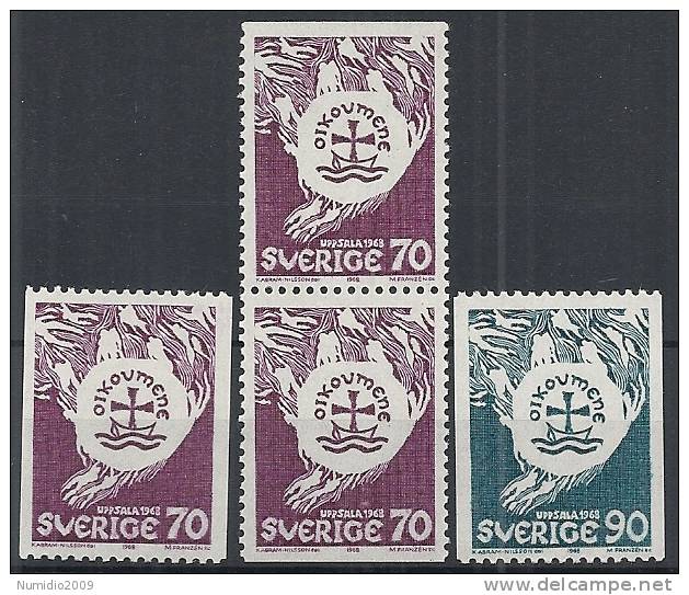 1968 SVEZIA CONSIGLIO MONDIALE DELLE CHIESE A UPPSALA MNH ** - SV060 - Neufs