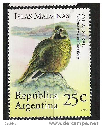 Q857.-.ARGENTINA .-. 1994 .-. MI # :  2213,16  .-. MNH .-.  FAUNA .-.  YAL AUSTRAL / ELEFANTE MARINO - Unused Stamps