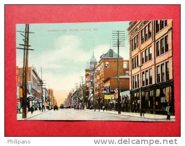 Terre Haute In    Wabash Avenue  Ca 1910  = =  ====   --ref 595 - Otros & Sin Clasificación