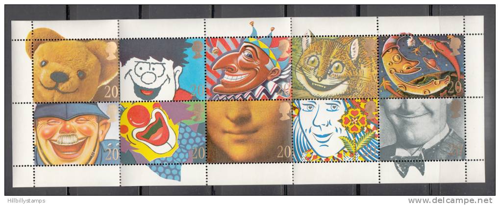 Great Britain Scott No 1304-13 Mnh Pane- Year 1990 Lot 429 - Hojas Bloque