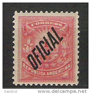 M948.-. ARGENTINA .-. OFFICIAL STAMPS .-. 1884 .-. MI # : 9 C .-. MNH  .-.  PERF : 12 - Neufs